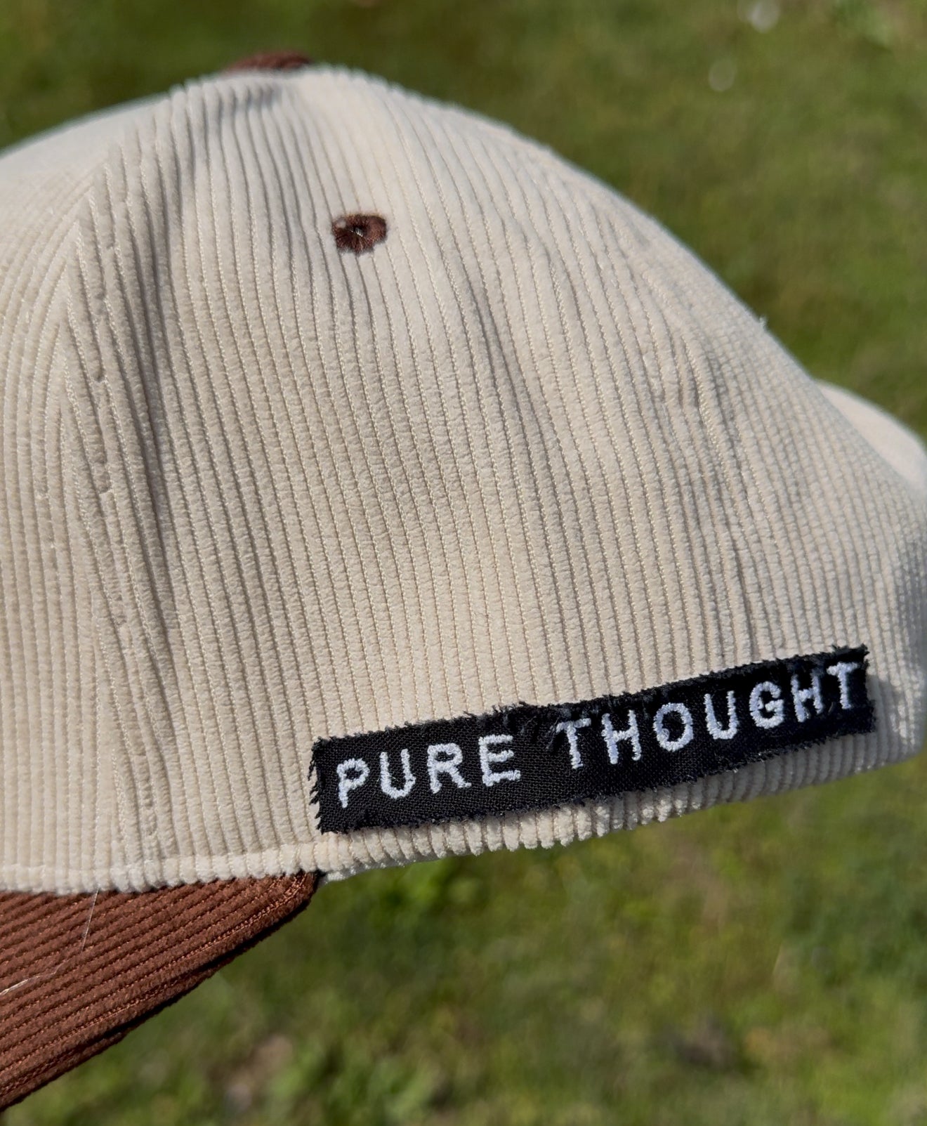 “Be You Not Them” Corduroy Snapback Hat – Pure Thought