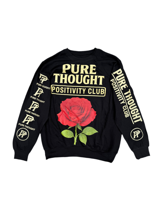 PT “Positivity Club” Rose Crewneck