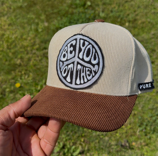 “Be You Not Them” Corduroy Snapback Hat – Pure Thought