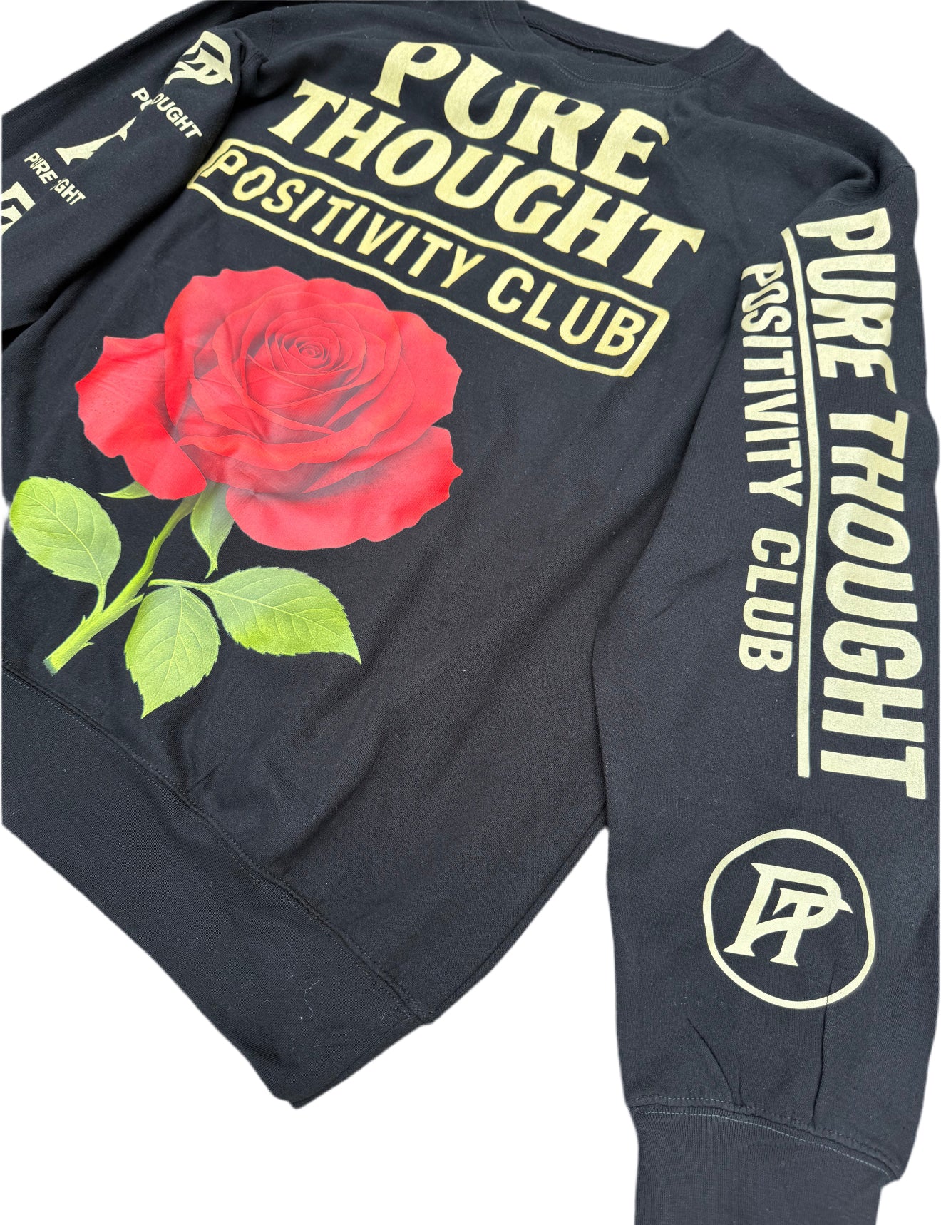 PT “Positivity Club” Rose Crewneck