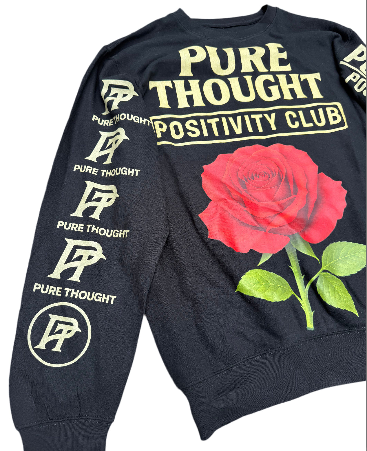 PT “Positivity Club” Rose Crewneck