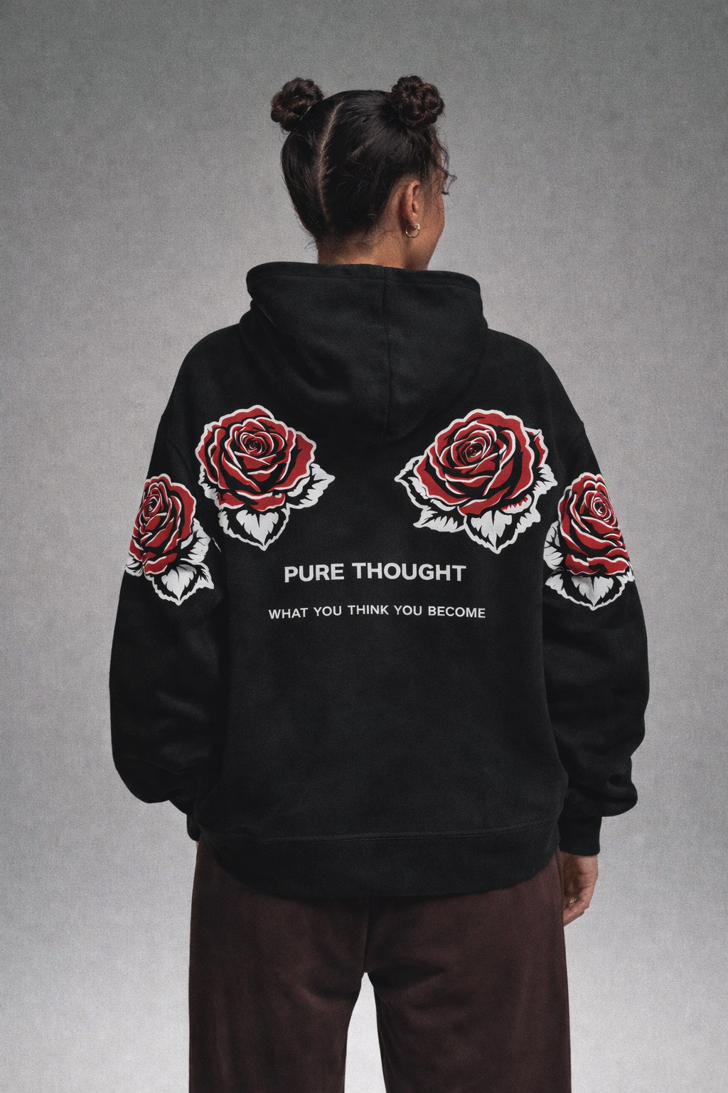 Pure Thought “You Become” Rose Hoodie