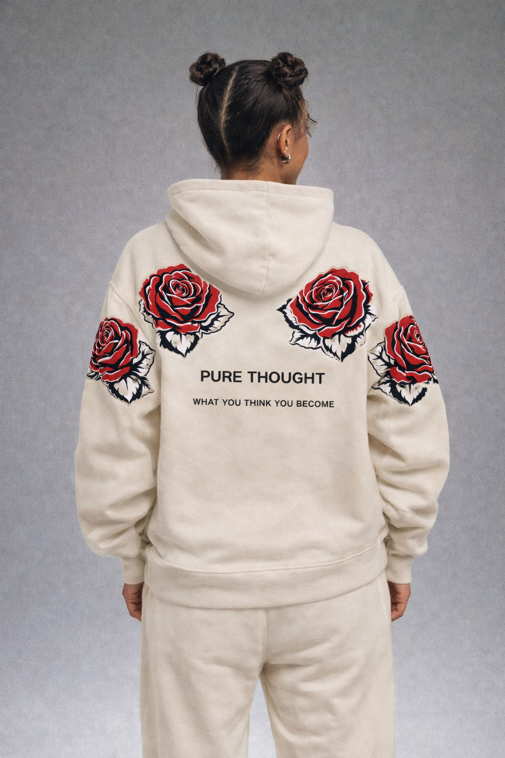 Pure Thought “You Become” Rose Hoodie