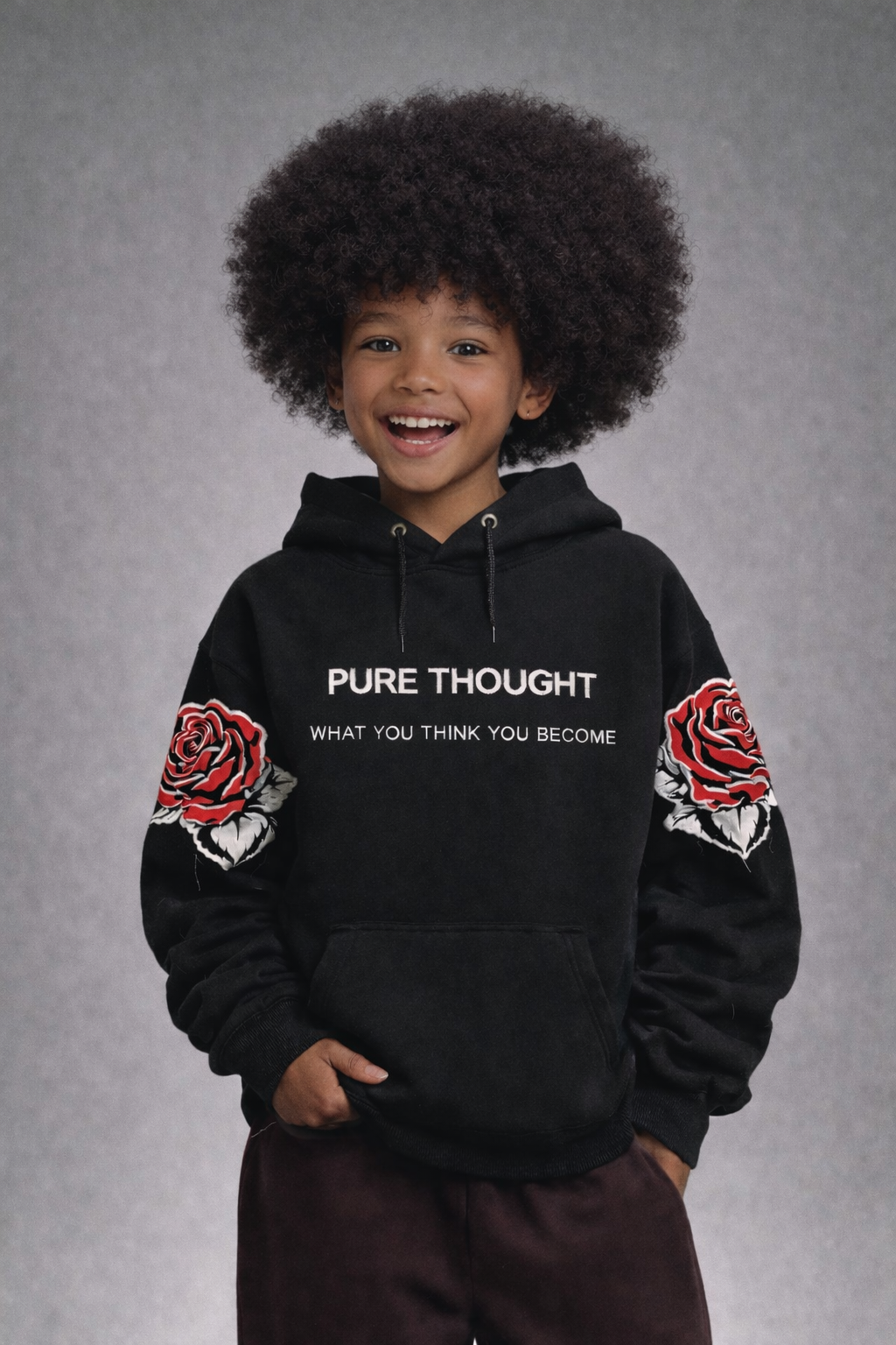 (Kids) Pure Thought “You Become” Rose Hoodie