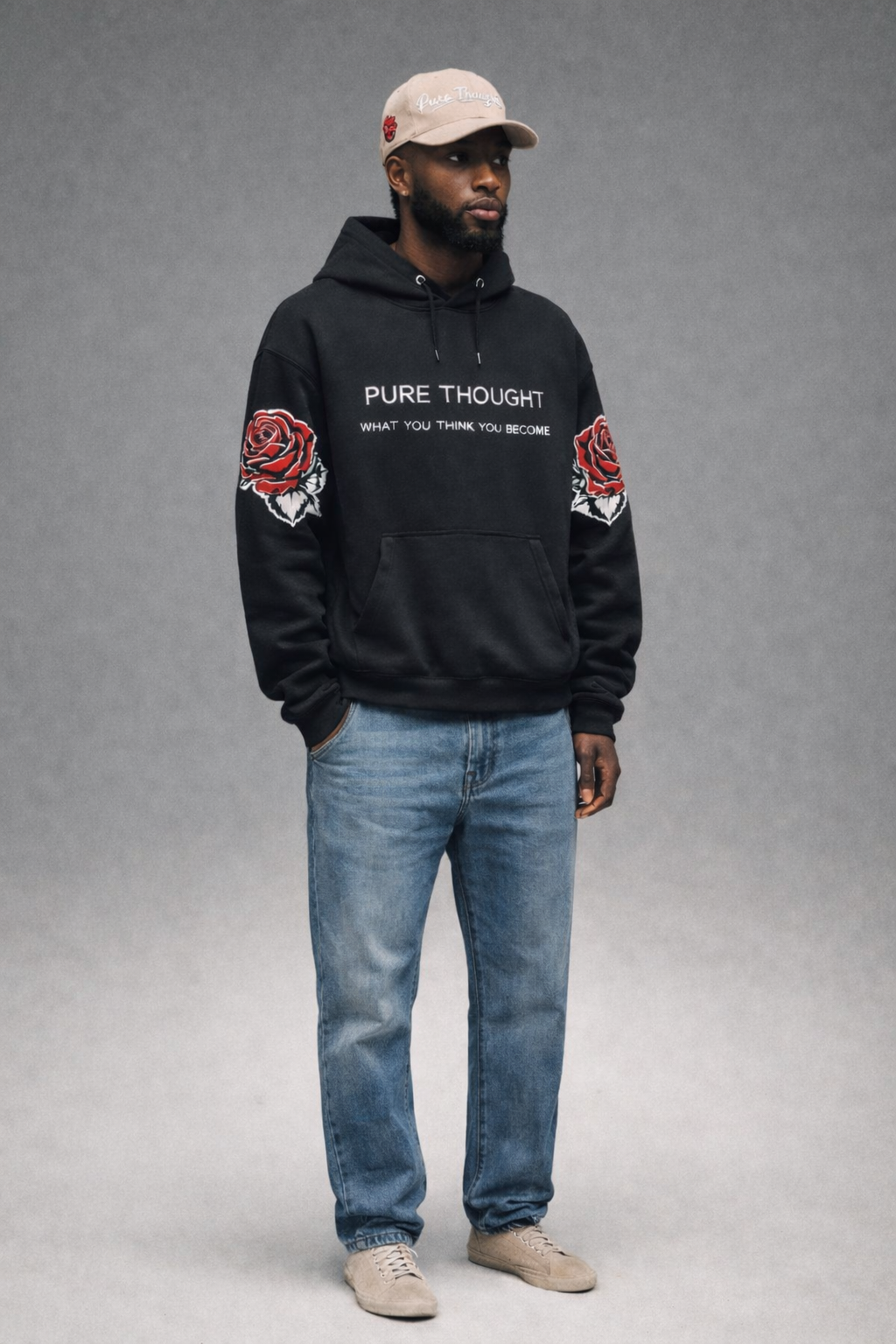 Pure Thought “You Become” Rose Hoodie