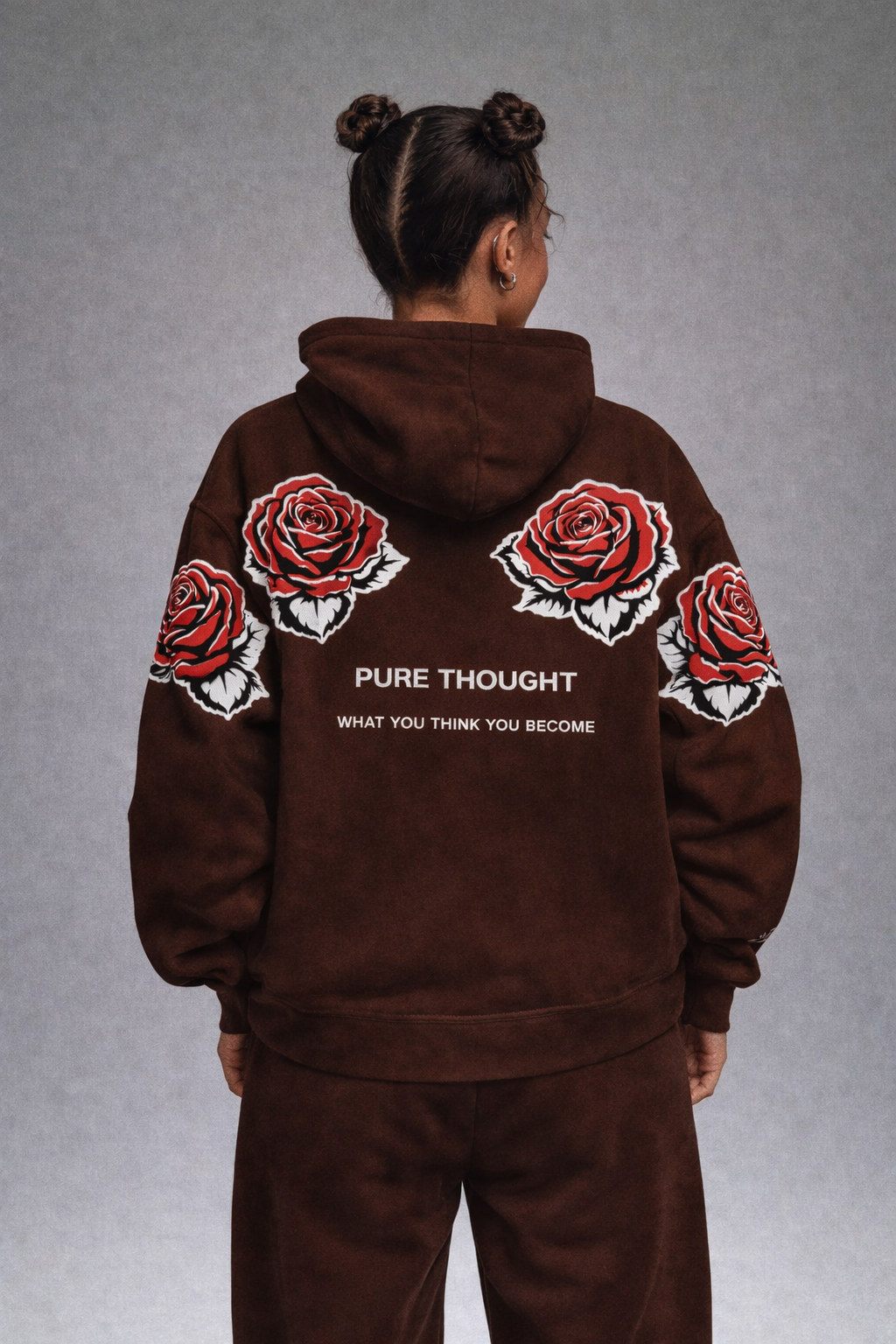 Pure Thought “You Become” Rose Hoodie