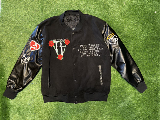 Pure Thought Custom Embroidery Letterman Jacket